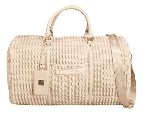 Weekender Bspeedy Tapioca Steve Madden Bags Acabado De Los Herrajes Negro Color Marrón Claro Correa De Hombro Marrón Claro Diseño De La Tela Lisa