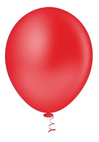 12 Unidades - Tamanho 16 - Balão - Bexiga Vermelho - Pic Pic