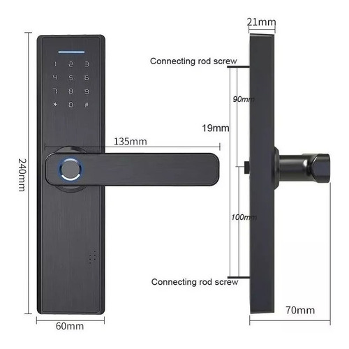 Fechadura Inteligante Smart Digital Biométrica Garen Wifi