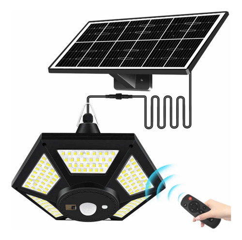 Lámpara Solar Para Uso Diurno Y Nocturno Con Sensor De Mov.