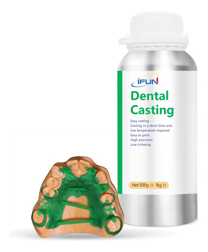 Resina Impresion 3d Casteable Ifun 1kg Fundición Dental