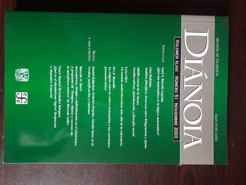 Diánoia / Revista De Filosofía