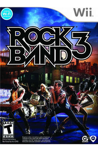 Rock Band 3 Nintendo Wii Fisico Wiisanfer (Reacondicionado)