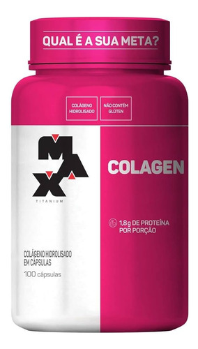 Colágeno 200 Cápsulas - Max Titanium -