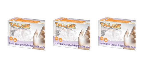 Imagem 1 de 1 de Talge Luva Vinil M C/100 (kit C/03)