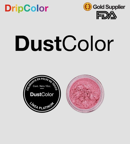 Colorante En Polvo Candy Rosa Nacarado Dustcolor Repostería