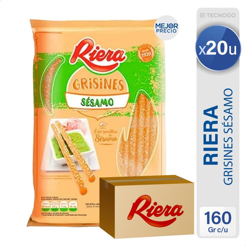 Caja Grisines Riera Con Semillas De Sesamo