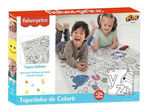 Tapete Infantil Para Colorir Giz De Cera Fisher-price F00558