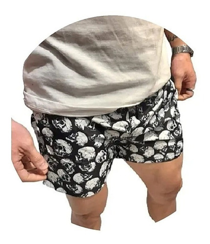 Short Hombre Secado Rapido Calavera