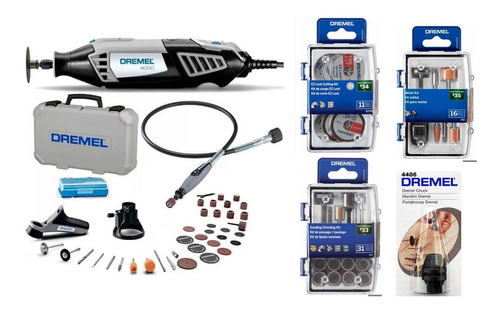 Minitorno Dremel 175w 4000 36acc +kit Ez728 +734 +727 +4486