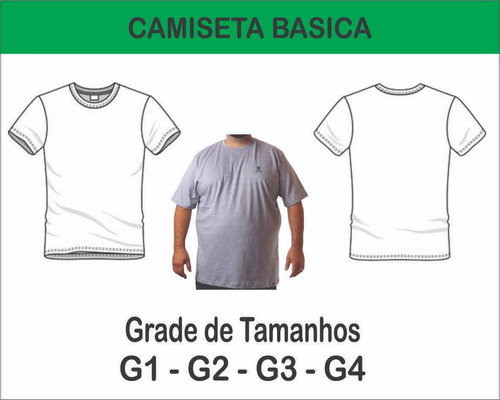 Molde Em Papel Kit 4 Modelagem De Camiseta Infantil + Adulto