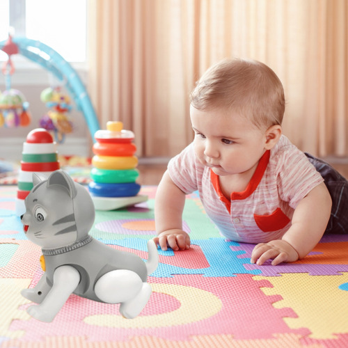 Gatinho Eletronico Anda Com Musica Brinquedo Dia Das Criança