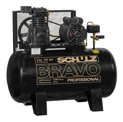 Compressor Schulz Bravo Csl 10 Br/100 L Trifásico - Schulz