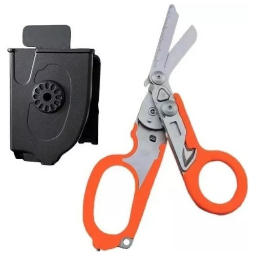 Tijera Paramedica Raptor Naranja Con Negro Leatherman