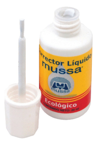 Corrector Escolar Blanco Liquido 20ml Caja Mayoreo 96 Pzs
