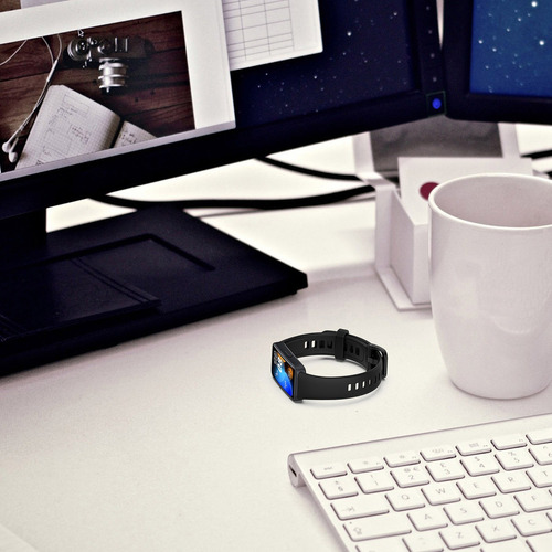 5 Correa Silicona Compatible Para Huawei Band 8 + 2 Micas