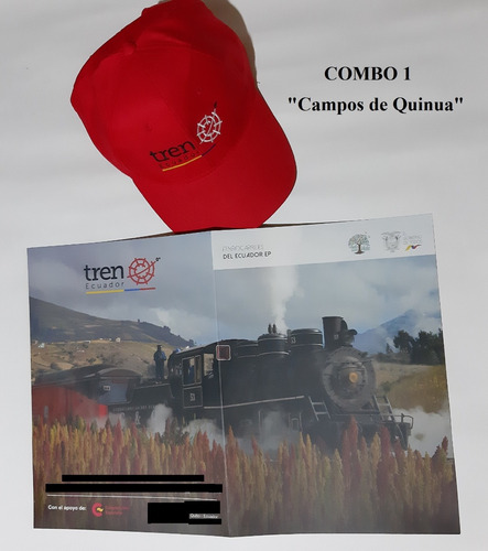 Colección Originales Tren Ferrocarril Ecuador. Gorra-carpeta