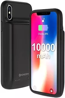 Newdery Funda De Batería Para iPhone X Xs, 10000 Mah, Recarg