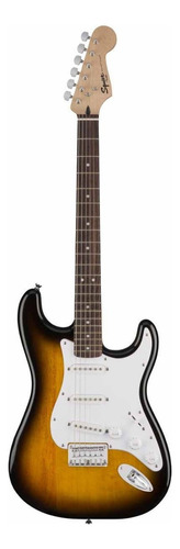 Guitarra eléctrica Squier by Fender Bullet Stratocaster HT de álamo brown sunburst brillante con diapasón de laurel indio