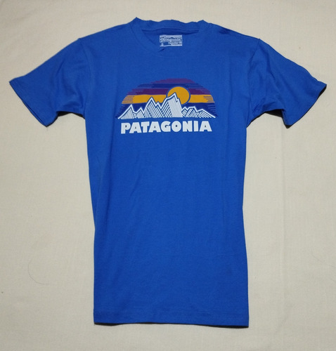 Playera Patagonia Talla S Small Chica Color Azul 