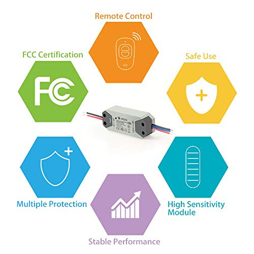 Inalmbrico Motor Interruptor Rf Ac 220v 433mhz