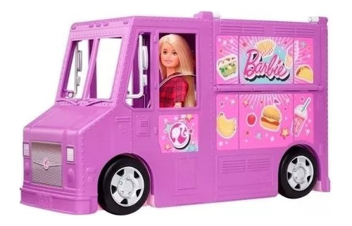 Carro De Barbie Muñeca Camión Comidas Food Truck Niñas