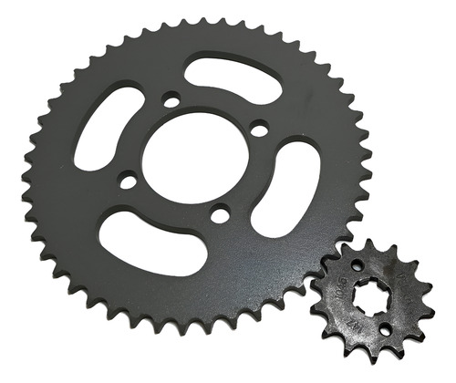 Kit Relação Transmissão Yamaha Xtz 125 Aço 1045 Cinza