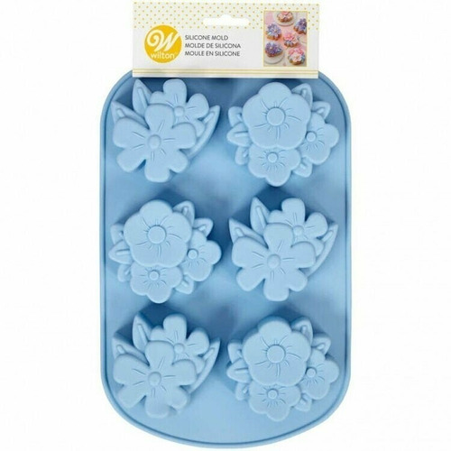 Molde Silicón Floral 6 Cavidades Wilton 2105-0-0417