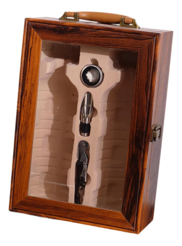 Caja De Presentación Para Vino Con Doble Portabotellas,