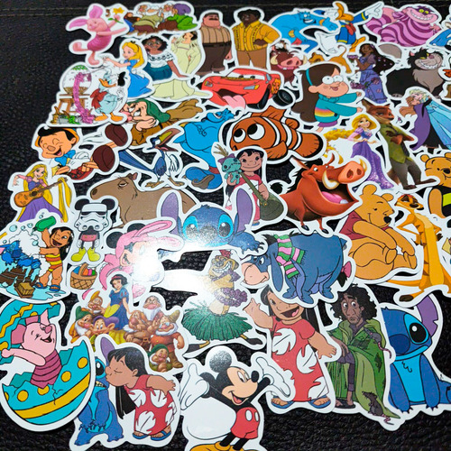 Set De 50 Stickers/calcomanías De Disney Mix
