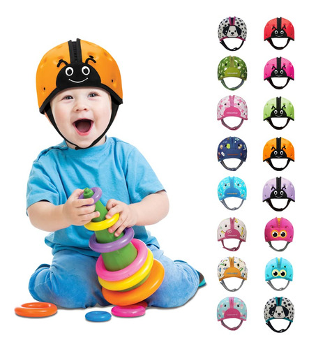 Safeheadbaby: Casco De Seguridad Para Bebs, Casco Para Gatea