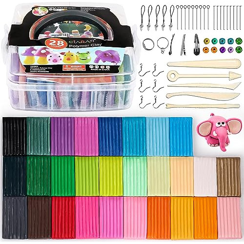 Polymer Clay Starter Kit, Oven Bake Modeling Clay With ...