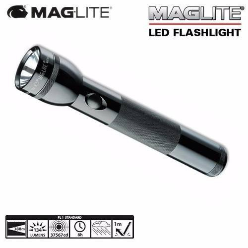 Linterna táctica Maglite 2D color negro luz blanco brillante