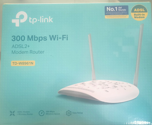 Modem Router Inalámbrico Adsl2+ N 300 Mbps Td-w8961 N