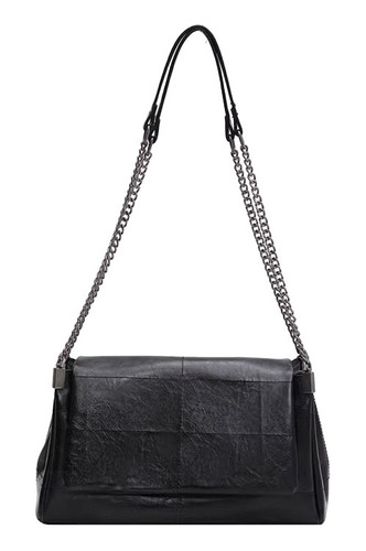 Bolso De Hombro Negro Simple De Gran Capacidad Para Mujeres