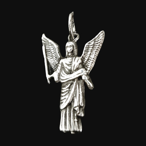 Medalla Arcangel Jofiel En Plata 2,5 X 1,5 Cm 2,6 Gr Art 563