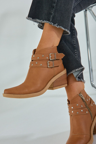 Texanas Charritos Zapatos Botita Botineta Cuero Eco Oferta