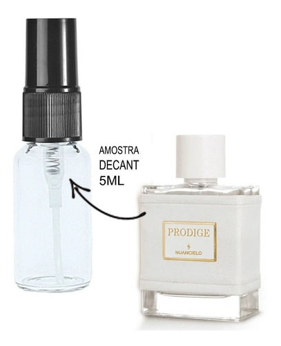 Imagem 2 de 3 de Decant 5ml - Perfume Prodige - Nuancie Amostra Vidro Spray