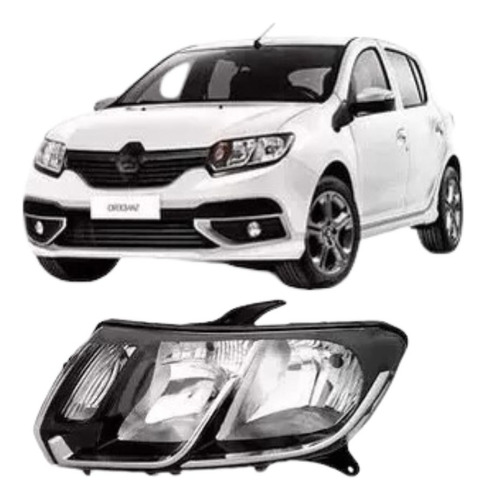Farol Renault Sandero Logan 2014 A 2019 Esquerdo