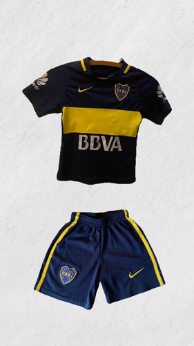 Conjunto Boca Juniors Niño Talle 6 Camiseta + Short