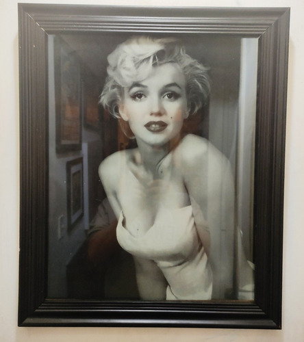 Marylin Monroe Op 1 Poster Enmarcado 50 X 40 Cms
