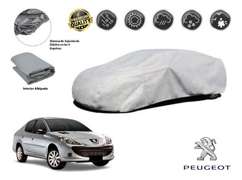 Funda Car Cover Afelpada Premium Peugeot 207 Sedan 2011