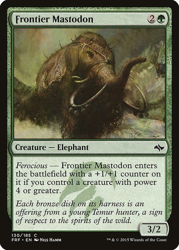 Carta Magic Frontier Mastodon Fate Reforged Mtg