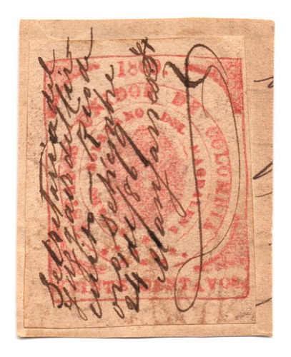 Estampilla Timbre 20 Centavos 1869 Magdalena