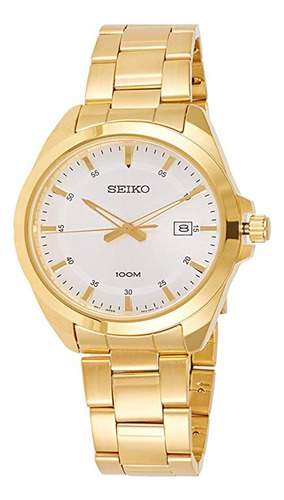 Reloj Seiko Quartz Para Hombre Sur212p1 Dorado Original