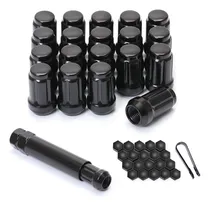 Comprar Tuercas De Llanta M12x1.25 12x1.25 Tuercas Negras 6 Tuercas 
