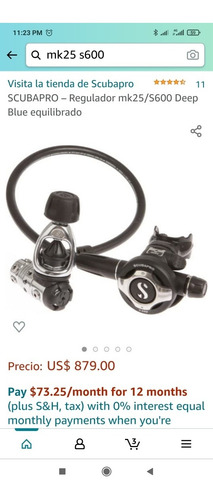Imagen 5 de 5 de Regulador De Buceo Scubapro Mk25 Con S600 Nuevo En Caja
