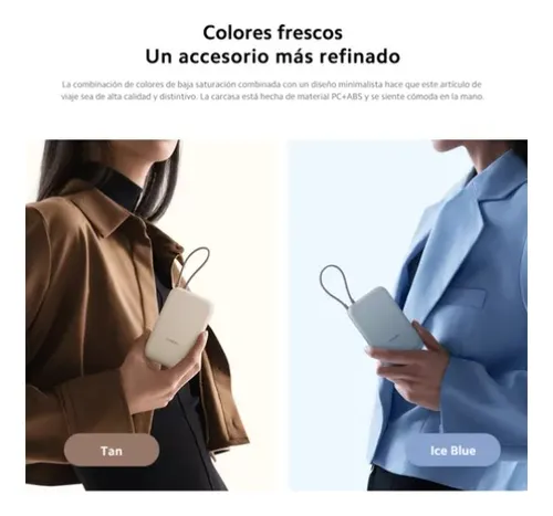 Xiaomi Power Bank 10000mah Cable Integrado 22.5w Usb-c, Tan