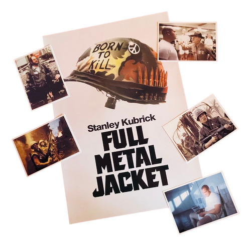 Poster Full Metal Jacket 48x33 Cms+ 5 Postcards De 10x15 Cms