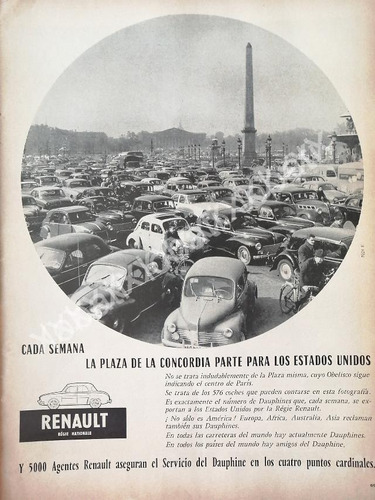 Cartel Retro Autos Renault 1957 /772